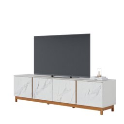 Rack para TV até 82 Polegadas 4 Portas Marmorizado Ibiza Yescasa - 6