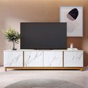 Ver imagem 1 de Rack para TV até 82 Polegadas 4 Portas Marmorizado Ibiza Yescasa