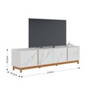 Ver imagem 3 de Rack para TV até 82 Polegadas 4 Portas Marmorizado Ibiza Yescasa