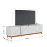 Rack para TV até 82 Polegadas 4 Portas Marmorizado Ibiza Yescasa - 3