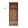 Guarda-Roupa Modulado com Espelho 2 Portas com Cabideiro e 2 Gavetas Hera CabeCasa MadeiraMadeira - 4