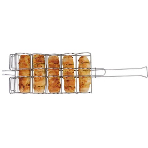 Grelha Churrasqueira para Pão de Alho e Milho 60x17x6,5cm