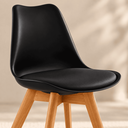 Ver imagem 7 de Conjunto Mesa de Jantar Redonda 80cm com 2 Cadeiras Saarinen Leda Almofadadas para Sala de Jantar Co
