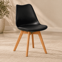 Ver imagem 6 de Conjunto Mesa de Jantar Redonda 80cm com 2 Cadeiras Saarinen Leda Almofadadas para Sala de Jantar Co