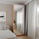 Ver imagem 2 de Guarda-Roupa Modulado com Espelho 2 Portas com Cabideiro e 2 Gavetas Hera CabeCasa MadeiraOriginals