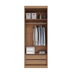 Guarda Roupa Modulado com Espelho 2 Portas com Cabideiro e 2 Gavetas Hera CabeCasa MadeiraMadeira - 17
