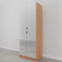 Guarda Roupa Modulado com Espelho 2 Portas com Cabideiro e 2 Gavetas Hera CabeCasa MadeiraMadeira - 15
