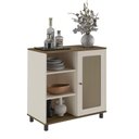 Ver imagem 4 de Conjunto Sala Rack e Buffet Charlotte para TV até 75" 180cm MDF-MDP Off White Artely