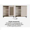 Ver imagem 5 de Conjunto Sala Rack e Buffet Charlotte para TV até 75" 180cm MDF-MDP Off White Artely