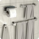 Ver imagem 1 de Kit Acessórios Para Banheiro Inox 4 Peças ELG