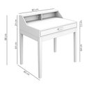 Ver imagem 6 de Mesa de Estudo Escrivaninha MDF Pés de Madeira com Cadeira Infantil Teen Branco