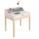 Ver imagem 3 de Mesa de Estudo Escrivaninha MDF Pés de Madeira com Cadeira Infantil Teen Branco