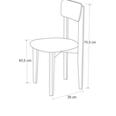 Ver imagem 5 de Mesa de Estudo Escrivaninha MDF Pés de Madeira com Cadeira Infantil Teen Branco