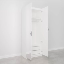 Guarda-Roupa Modulado com Espelho 2 Portas com Cabideiro e 2 Gavetas Hera CabeCasa MadeiraMadeira - 10