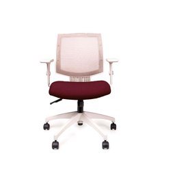 Cadeira de Escritório Ergonômica Giratória Bordô Profit Marelli - 2