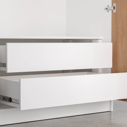 Guarda-Roupa Modulado com Espelho 2 Portas com Cabideiro e 2 Gavetas Hera CabeCasa MadeiraMadeira - 12