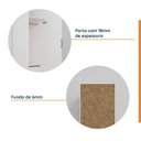 Ver imagem 7 de Guarda Roupa Modulado 1 Porta 4 Gavetas Branco Algodão/Cinza CabeCasa MadeiraOriginals