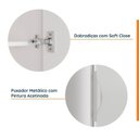 Ver imagem 6 de Guarda Roupa Modulado 1 Porta 4 Gavetas Branco Algodão/Cinza CabeCasa MadeiraOriginals