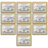 Kit 10 Certificados Diplomas A4 com Tela de Acetato e MDF - Moldura Marfim - 1