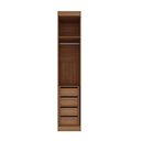 Ver mais imagens de Guarda Roupa Planejado 1 Porta 4 Gavetas 1 Cabideiro Hera CabeCasa MadeiraOriginals Marrom/Louro