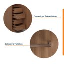 Ver imagem 7 de Guarda Roupa Planejado 1 Porta 4 Gavetas 1 Cabideiro Hera CabeCasa MadeiraOriginals Marrom/Louro/Cinza