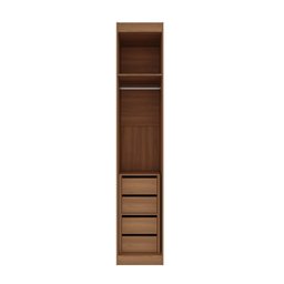Guarda Roupa 1 Porta 4 Gavetas 1 Cabideiro Hera CabeCasa MadeiraMadeira - 8