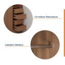 Ver imagem 7 de Guarda Roupa Planejado 1 Porta 4 Gavetas 1 Cabideiro Hera CabeCasa MadeiraOriginals Marrom/Louro/Algodão/Cinza