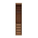 Ver mais imagens de Guarda Roupa Planejado 1 Porta 4 Gavetas 1 Cabideiro Hera CabeCasa MadeiraOriginals Marrom/Louro