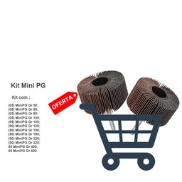 Kit Lixa Rotativa Roda para Micro Retífica 50x20 Mm 375 Pçs - 2
