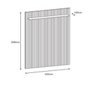 Ver imagem 3 de Painel para TV até 60 Polegadas 163,2CMX220CM Siena Siena Marrom