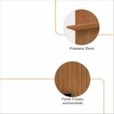 Ver imagem 4 de Painel para TV até 60 Polegadas 163,2CMX220CM Siena Siena Marrom