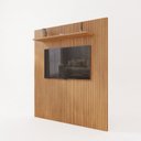 Ver imagem 2 de Painel Ripado Frisado para TV até 60 Polegadas 163,2CMX220CM Siena Marrom