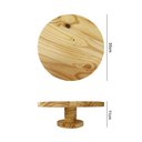 Ver imagem 6 de Boleira Madeira Pinus Suporte De Bolo Festas Mesa Decorativa