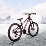 Bicicleta Freeride Aro 26 Quadro 13 Alumínio 21v Freio a Disco Mecânico Cinza Vermelho - Dropp - 2
