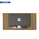 Ver imagem 7 de Painel Extensível para TV até 55 Polegadas 180cmx90cm Multiplus Marrom Lamina Mel