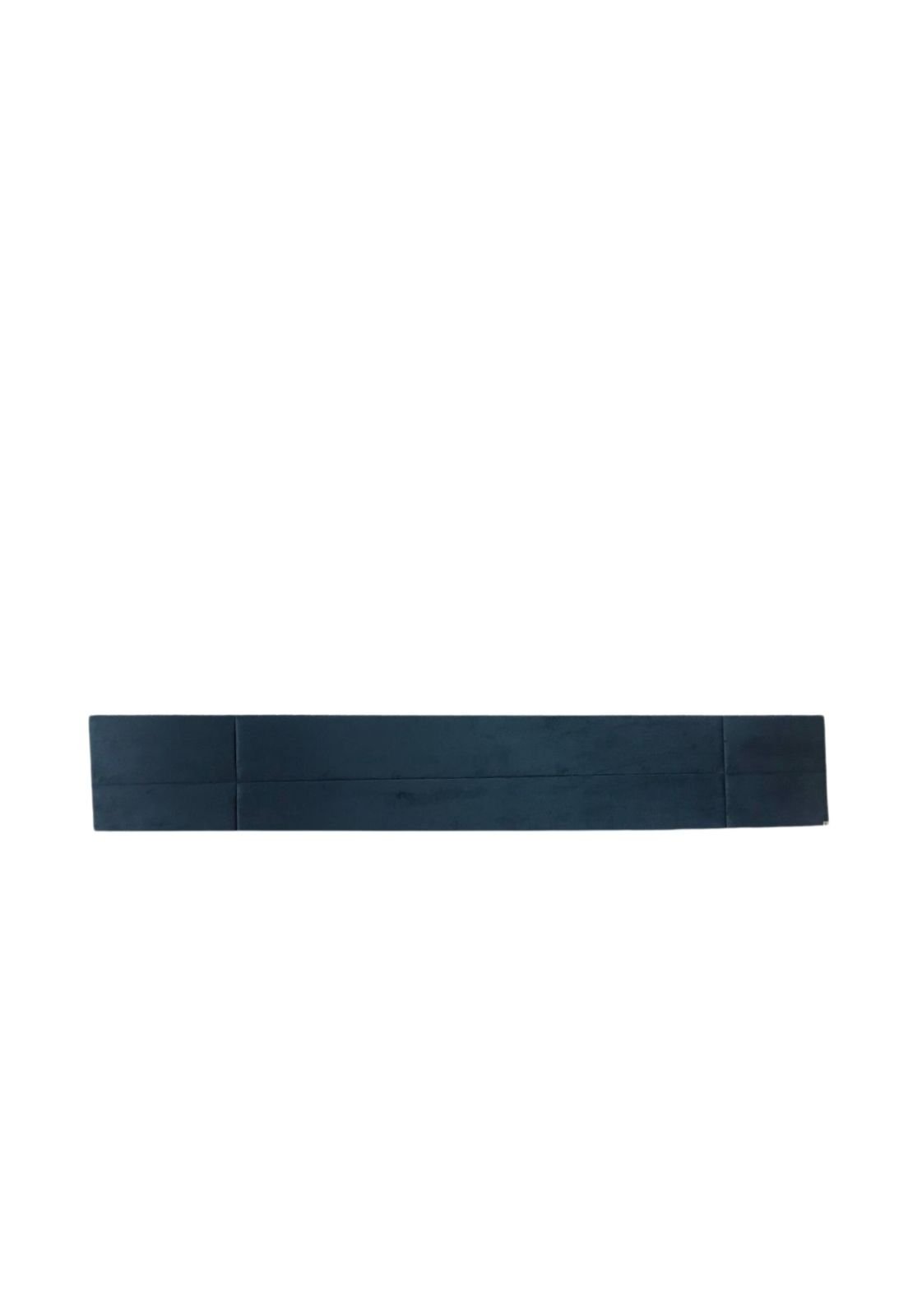 Cabeceira Cama Box Solteiro Centro com Laterais Alce Couch Veludo Azul 50cm x 190cm - 2