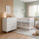 Ver imagem 1 de Quarto Bebê Berço Bbi-56 Colchão+Cômoda Br Dm-239 Ditália
