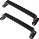 Ver imagem 1 de Puxador Duplo Milano 148mm Preto Fosco Porta Pivotante Correr Madeira Vidro Colonial Clássico Rústic