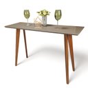 Ver imagem 3 de Aparador com Vidro 120x40cm Slim Marrom/Fendi