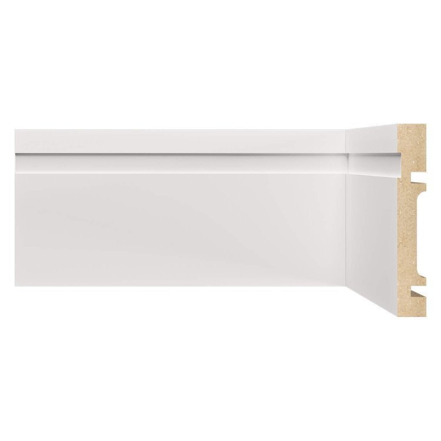 Kit Rodapé de MDF 10 Barras Frisada de 10cmx15mmx2,40m com 24 Metros Lineares 1002 - 1