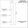 Kit Rodapé de Mdf 10cm X 15mm X 2,40m 10 Barras com Friso 1002 Moldufama - 3