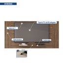 Ver imagem 7 de Painel Extensível para TV até 55 Polegadas 180CMX90CM Multiplus Marrom