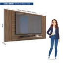 Ver imagem 4 de Painel Extensível para TV até 55 Polegadas 180CMX90CM Multiplus Marrom