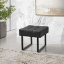 Ver imagem 1 de Banqueta Pés de Ferro Sala Quarto Moderna Luxo - Preto