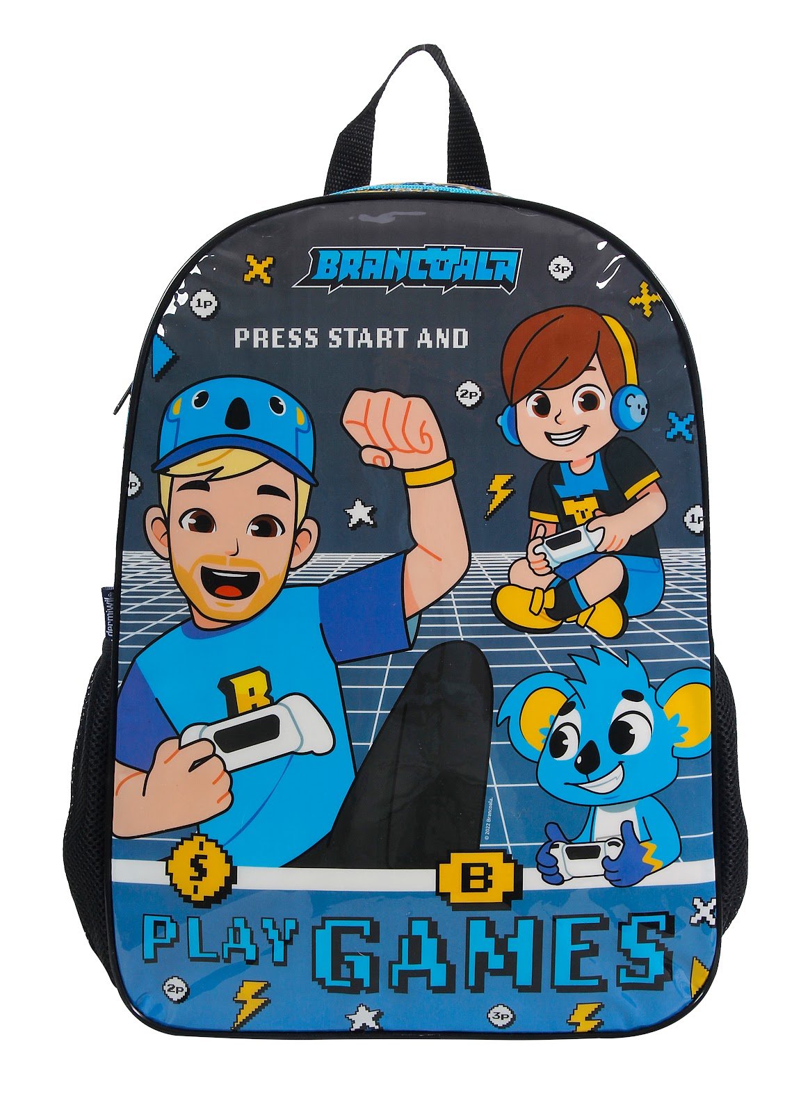 MOCHILA ESCOLAR INFANTIL BRANCOALA OFICIAL:Azul/Preto - 1