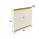 Ver imagem 2 de Painel para Tv até 40 Polegadas Verona 90cm - Via Nossa - Off White e Cedro
