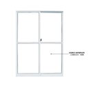 Ver imagem 1 de Porta de Correr Sacada em Alumínio 2 Folhas Branco - 210x140