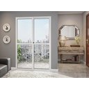 Ver imagem 2 de Porta de Correr Sacada em Alumínio 2 Folhas Branco - 210x140