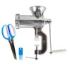 Moedor De Carne Tempero Manual + Tesoura Corta Tempero Azul - 1