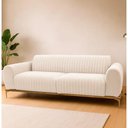 Ver imagem 1 de Sofá Cocie 3 Lugares 210cm Off White Linho Estrutura Madeira Sofá Home